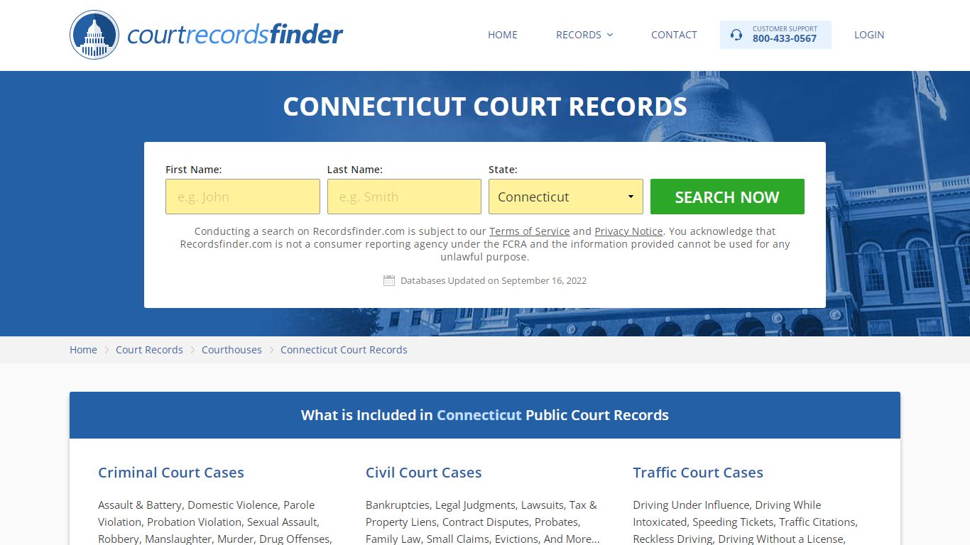 Connecticut Court Records & Case Lookup - Find CT Courthouses