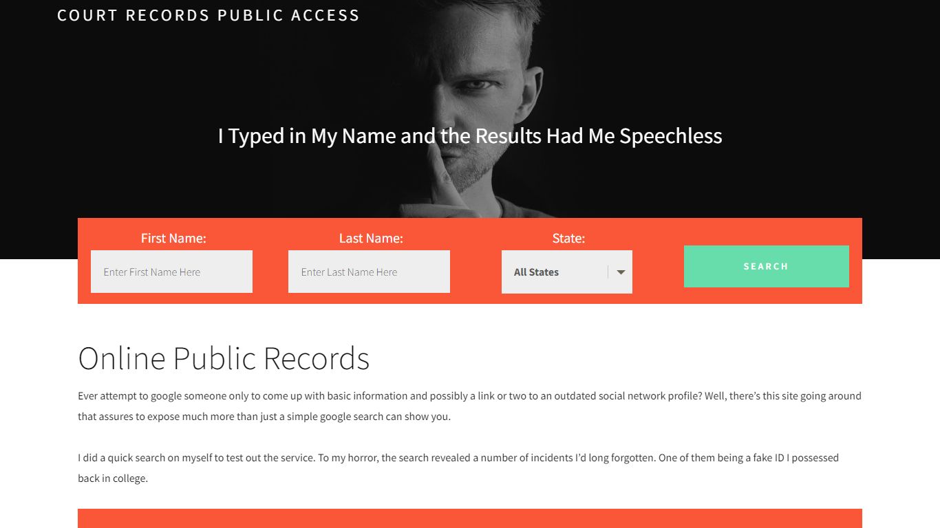 Online Public Records - Court Records Public Access